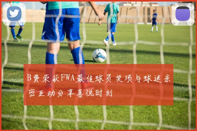 B费荣获FWA最佳球员奖项与球迷亲密互动分享喜悦时刻